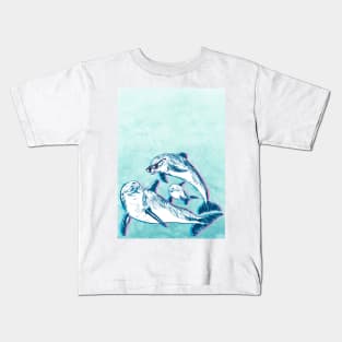 Rocking Dolphins Kids T-Shirt